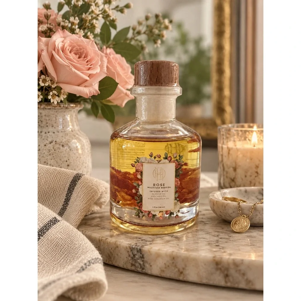 House of Harlow 1960 Rose Multi-Use Body Oil Infused with Almond & Avocado Oil